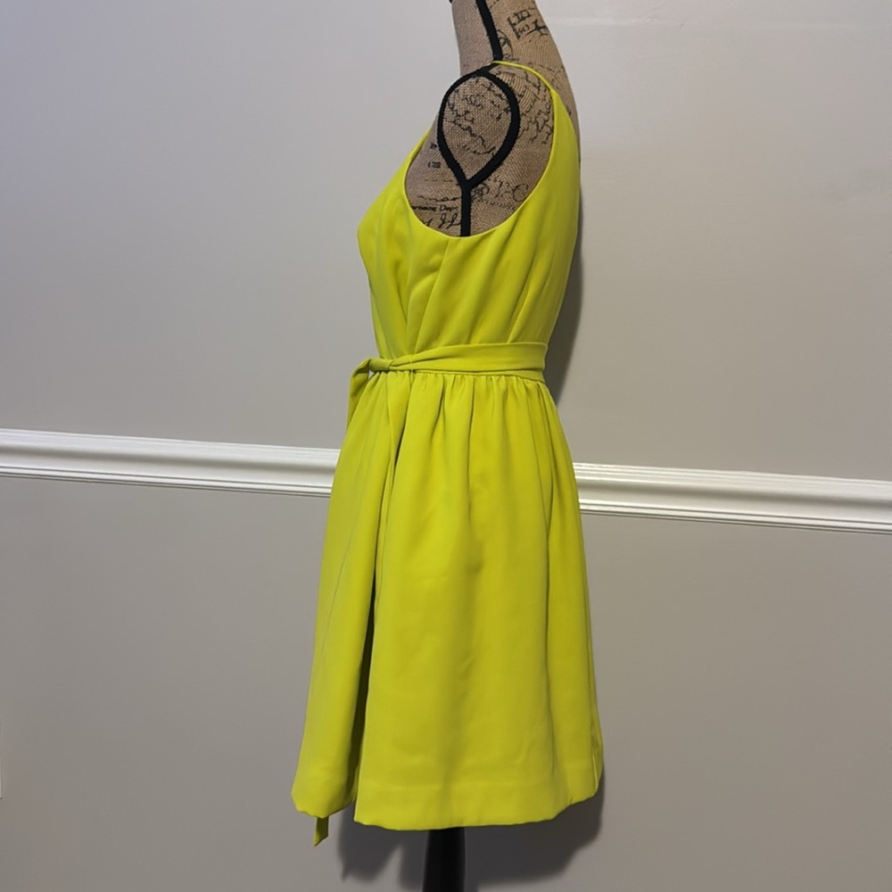 Halston Heritage One Shoulder Yellow Dress - Picture 2 of 4